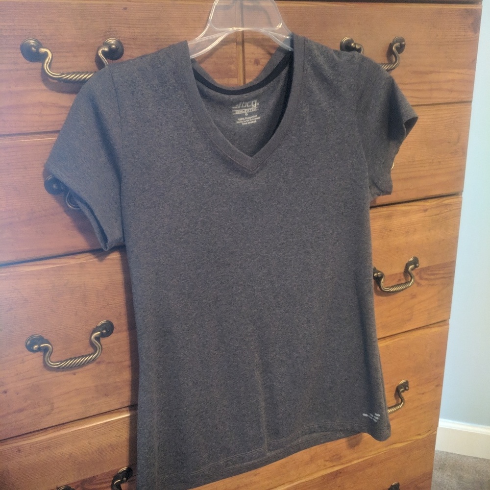 V-Neck BCG workout shirt. Semi fitted